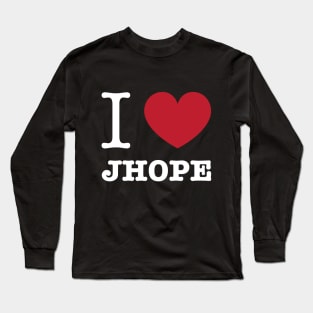 I love BTS Jhope Jung Hoseok typography Morcaworks Long Sleeve T-Shirt